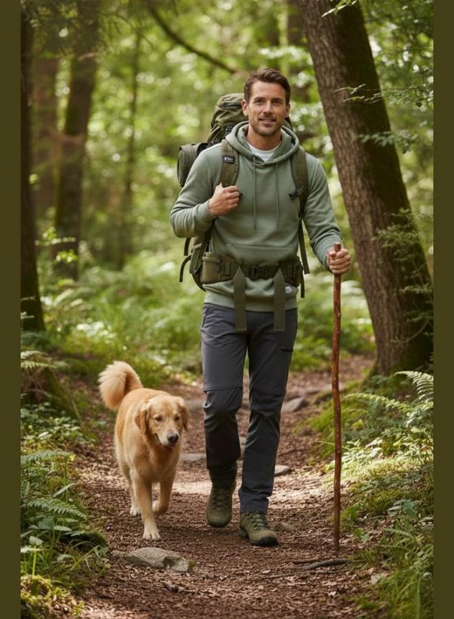 Buratti  Buratti Regular Fit Hooded Sweatshirt with Kangaroo Pocket, Soft Fleece Lining, Men's Sweatshirt 5905281 for Men | Best Price UAE