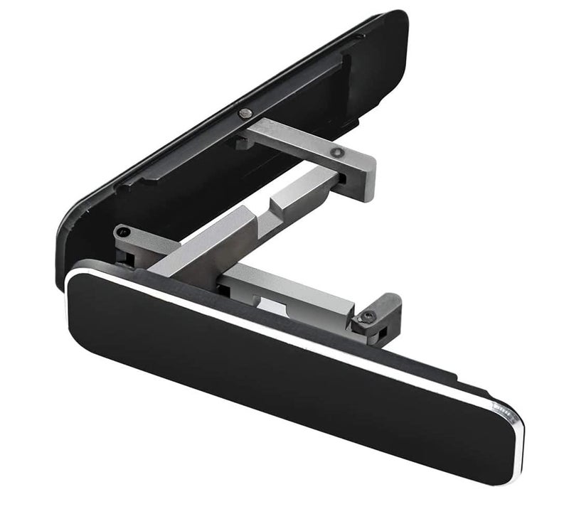 Midkart Universal Adjustable Tabletop Foldable Thin Pocket Aluminum Mobile Kickstand Compatible for Any Cellphone with Vertical and Horizontal Adjustable Angle- Black - Image 1
