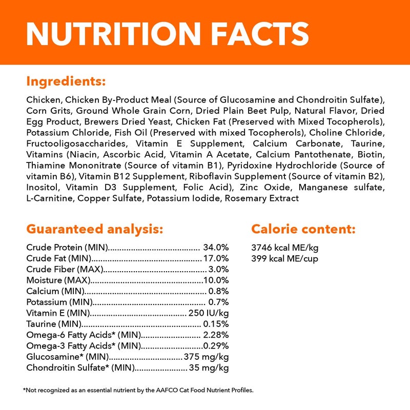 IAMS Proactive Health Healthy Senior Dry Cat Food with Chicken, 7 lb. Bag - Image 5