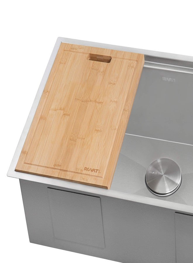 Ruvati 17 x 11 inch Bamboo Cutting Board for Ruvati Workstation Sinks - RVA1217BAM - Image 2