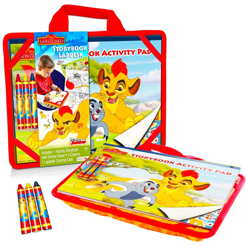 Disney Shop Lion Guard Lap Desk Activity Set for Kids with Case Coloring Book Sticker Book Games Puzzles and More Travel Lapdesk Pack - Image 3