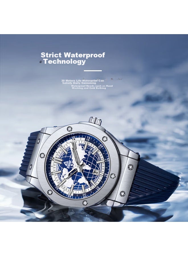 PEAK Genuine Blue Star Series Men'S Watch, Fully Automatic Mechanical Style, Student Sports Men'S Model, Waterproof Luminous Quartz Wristwatch - Image 4
