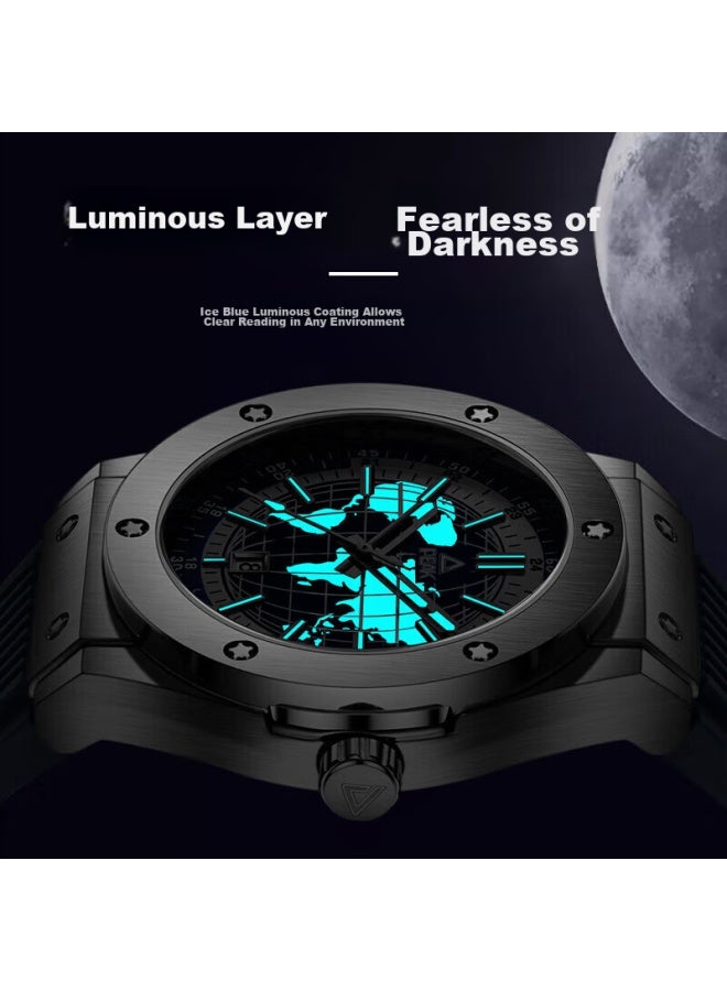 PEAK Genuine Blue Star Series Men'S Watch, Fully Automatic Mechanical Style, Student Sports Men'S Model, Waterproof Luminous Quartz Wristwatch - Image 5