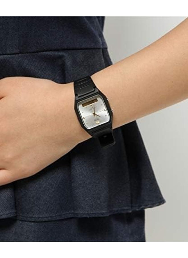 Men's Analog-Digital Display Watch With Black Resin Strap - AW-48HE-7A