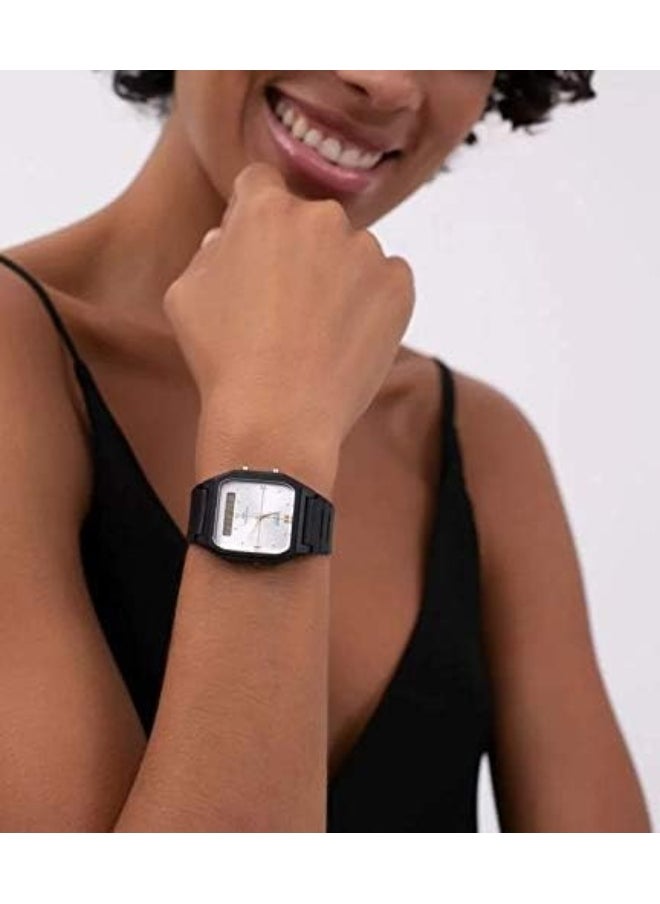 Men's Analog-Digital Display Watch With Black Resin Strap - AW-48HE-7A
