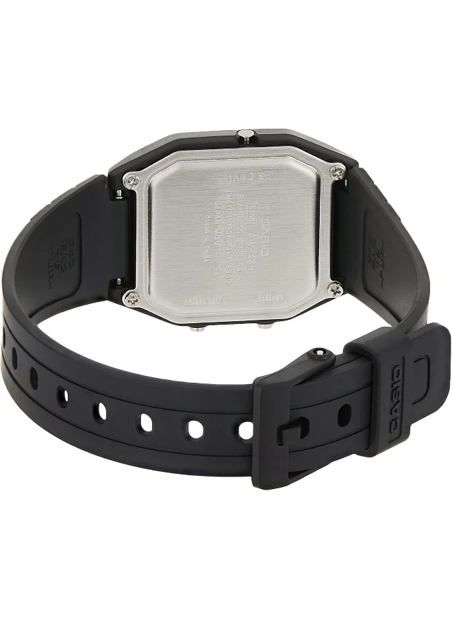 CASIO Men's Analog-Digital Display Watch With Black Resin Strap - AW-48HE-7A