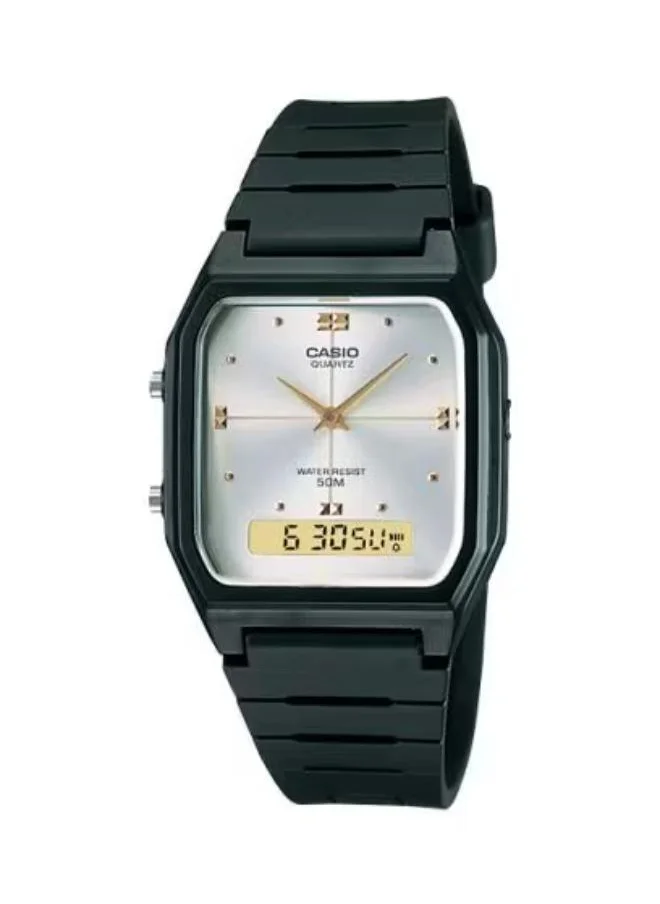 CASIO Men's Analog-Digital Display Watch With Black Resin Strap - AW-48HE-7A