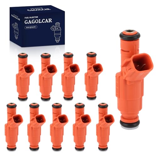 GAGOLCAR 10Pack Fuel Injectors Set Compatible with Ford Excursion F250 F350 F450 F550 E350 E450 E550 Econoline Super Duty 68L V10 Replaces FJ322 0280155917 82211150 - Image 1