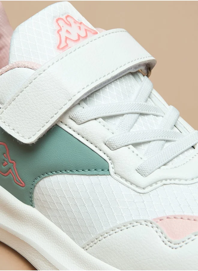 كابا Girls' Colourblock Sports Shoes with Hook and Loop Closure