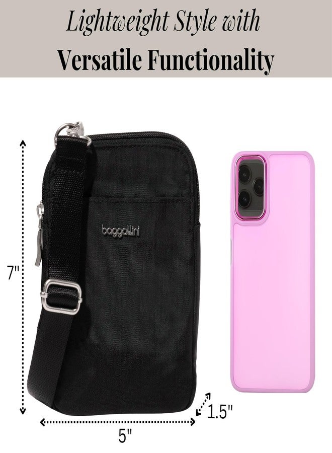 Baggallini Modern Take Two RFID Crossbody - 5"x7" Lightweight Small Phone Wallet Crossbody Bag - Nylon Travel Purse - Image 3