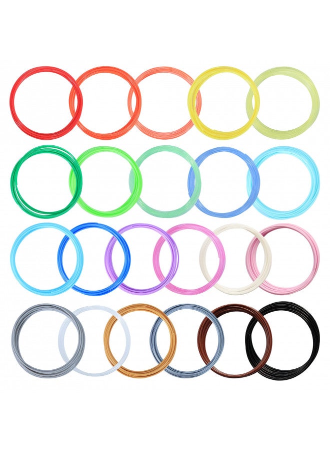 BBLIFE 1.75mm PLA 3D Pen/Printer Filament Refill, 22 Colors, Each Color 10ft, Total 220ft PLA Filament Sample Pack, Support with MYNT3D SCRIB3D 3D Printing Pen, Compatible with 3Doodler Pen - Image 3