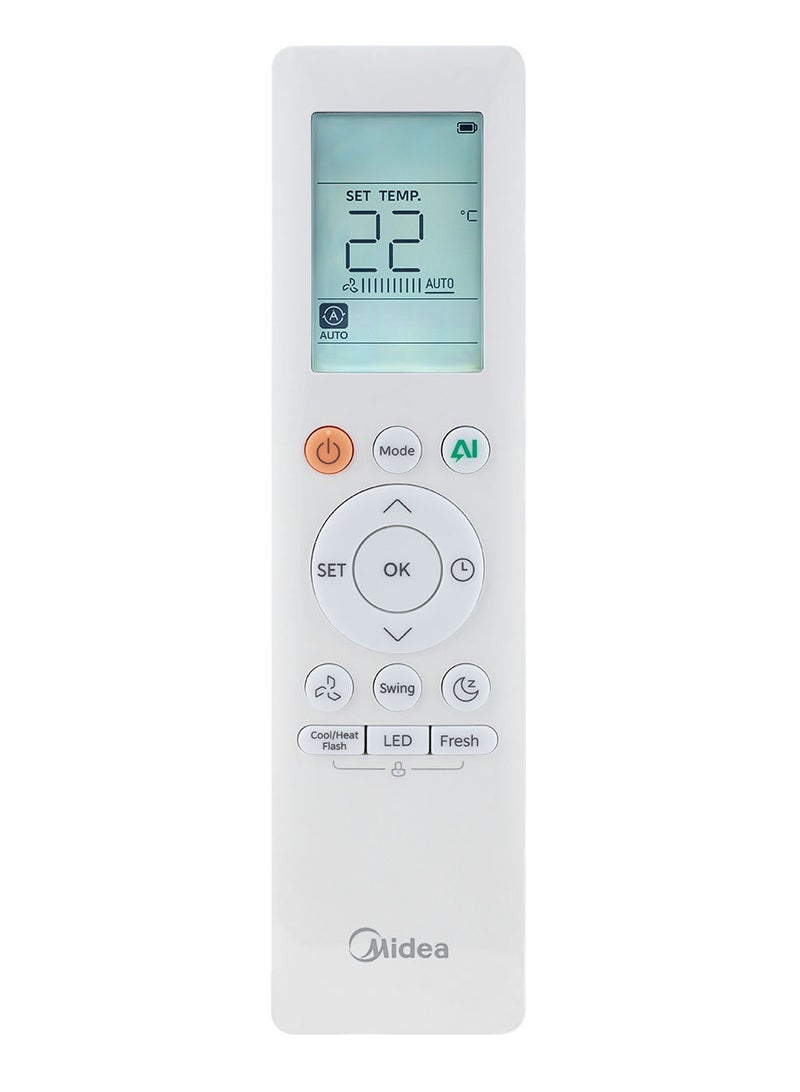 مديا Midea AI Eco Master 2.25HP Inverter Heat & Cool Split AC- M1SEFT-18HRDN8F white - Image 4