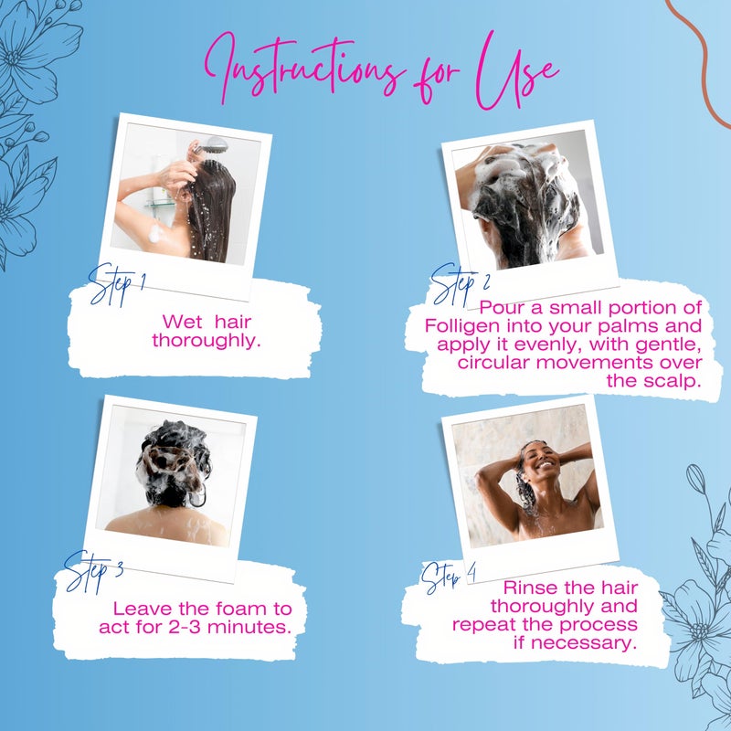 Mediceuticals Folligen Shampoo for Women - Anti-Shedding Shampoo for Women 33.8 oz / 1 Liter - Image 4