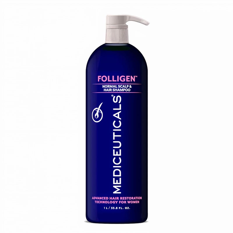 Mediceuticals Folligen Shampoo for Women - Anti-Shedding Shampoo for Women 33.8 oz / 1 Liter - Image 1