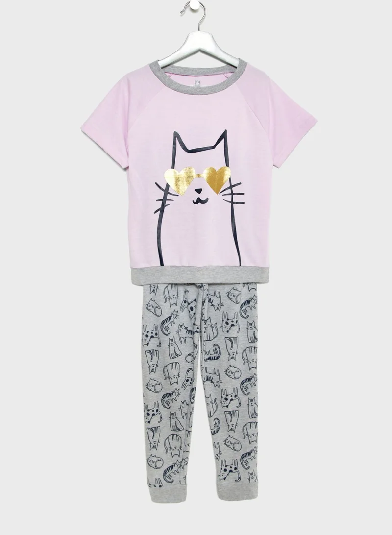 GYMBOREE Little Cat Pyjama Set