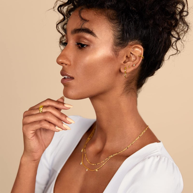 PAVOI 14K Gold Flat Backs (Star, White Gold) - Image 4