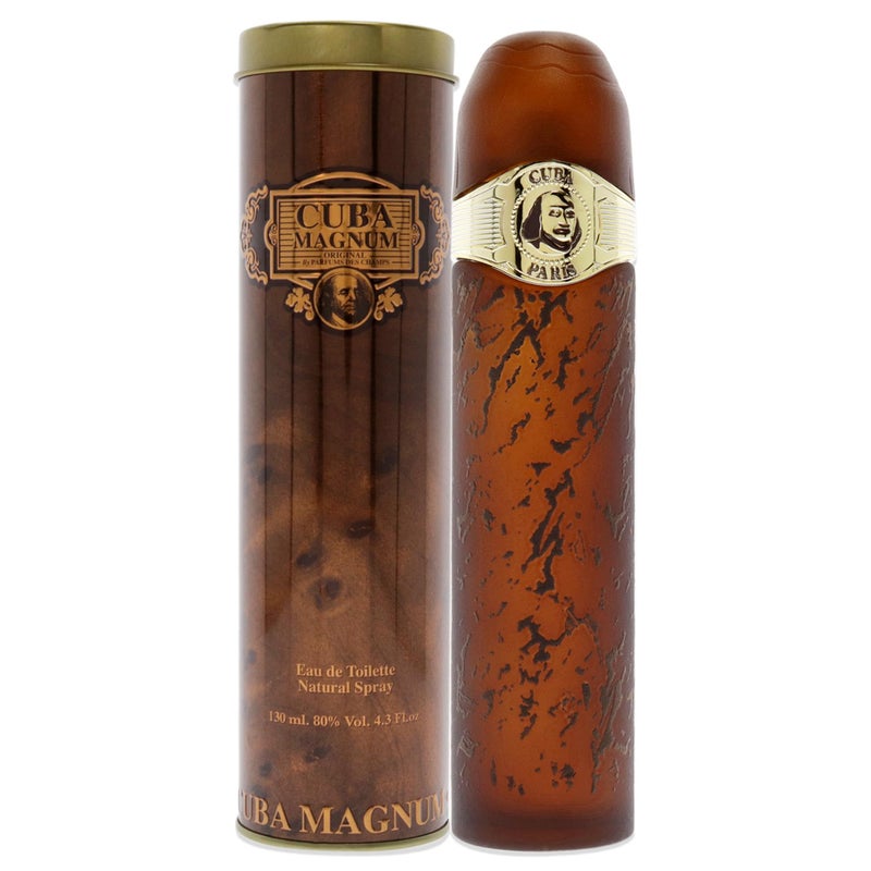 Cuba Magnum Gold By Cuba For Men, Eau De Toilette Spray, 4.3-Ounce Bottle - Image 1