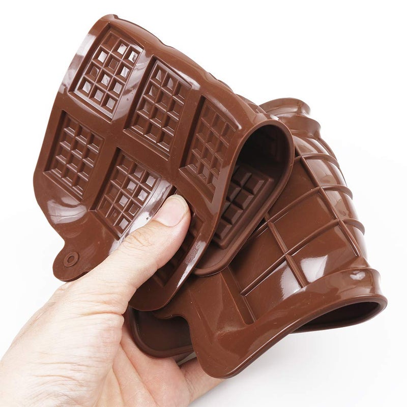 Cozihom Food Grade Silicone Break-Apart Chocolate Molds  Chocolate Bar Mold  Engery Bar  Cocao Bar  Candy Protein Mold  5 Pcs - Image 5