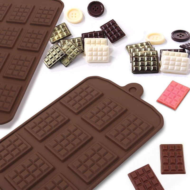 Cozihom Food Grade Silicone Break-Apart Chocolate Molds  Chocolate Bar Mold  Engery Bar  Cocao Bar  Candy Protein Mold  5 Pcs - Image 4