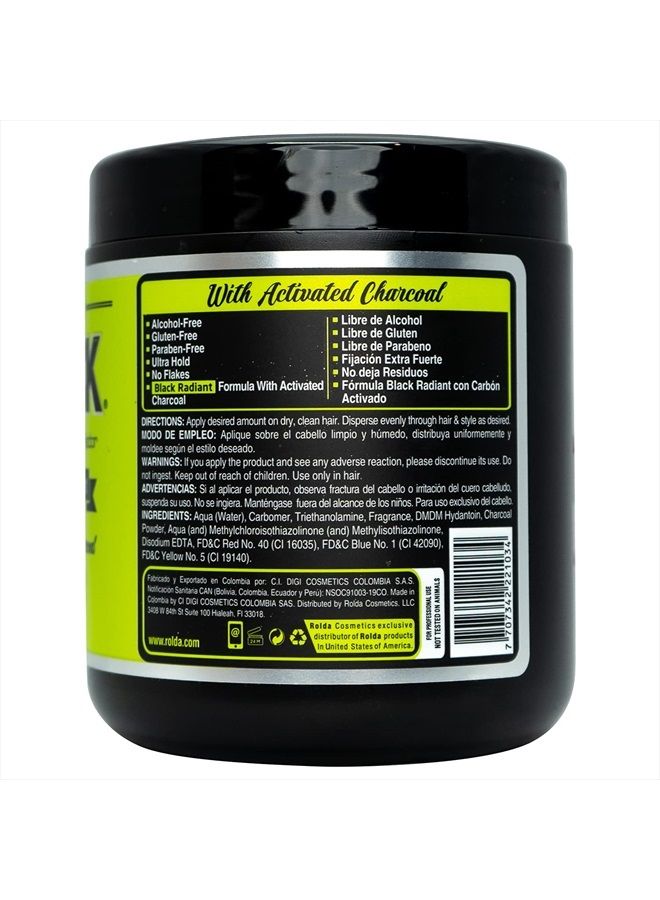 Rolda جل تصفيف الشعر الأسود قوة تثبيت إضافية 17.6 أونصة - Image 2