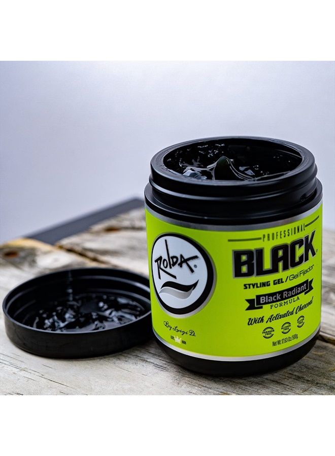 Rolda جل تصفيف الشعر الأسود قوة تثبيت إضافية 17.6 أونصة - Image 5