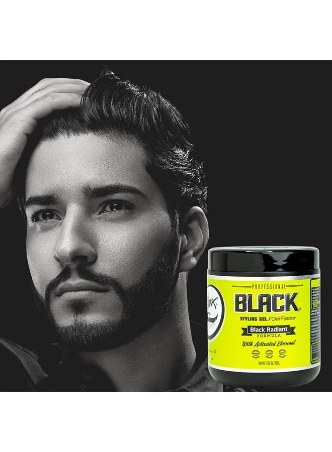 Rolda جل تصفيف الشعر الأسود قوة تثبيت إضافية 17.6 أونصة - Image 3