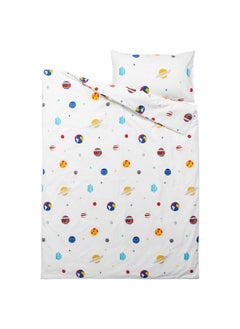 Zaboon Duvet Cover And Pillowcase, Space/Multicolour, 150X200/50X80 Cm  - Image 2