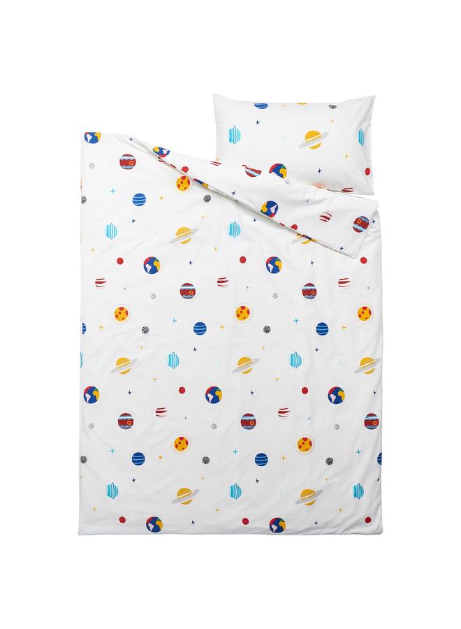 Zaboon Duvet Cover And Pillowcase, Space/Multicolour, 150X200/50X80 Cm - Image 2