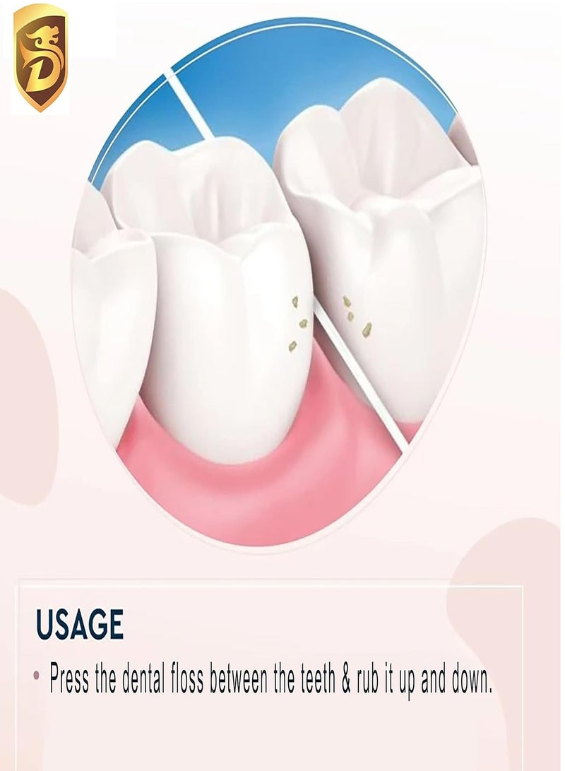 Dada Dental Floss, Floss Picks, Gum cleaner, floss mint, teeth essential, Plaque remover, cavity reducer, Deep Cleaning, crescent design flosser,100 Count/Pack, - Image 4