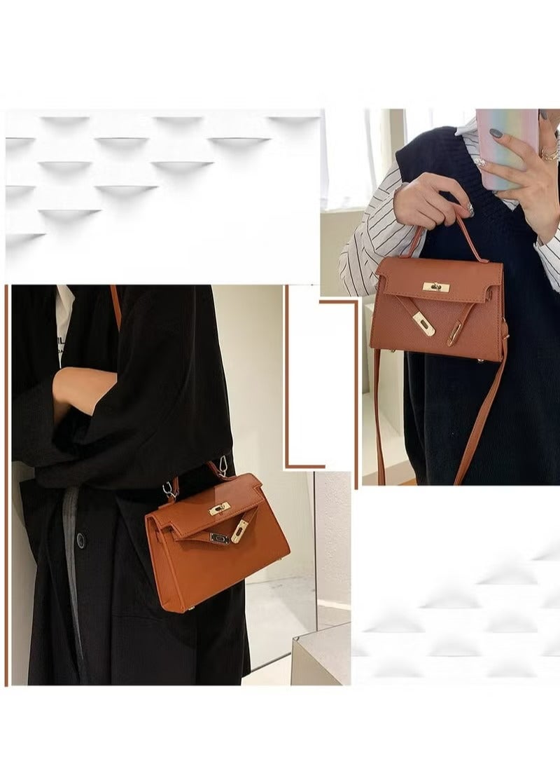 Women's PU Leather Satchel Handbag Crossbody Handbag Shoulder Bag for Women - Image 4