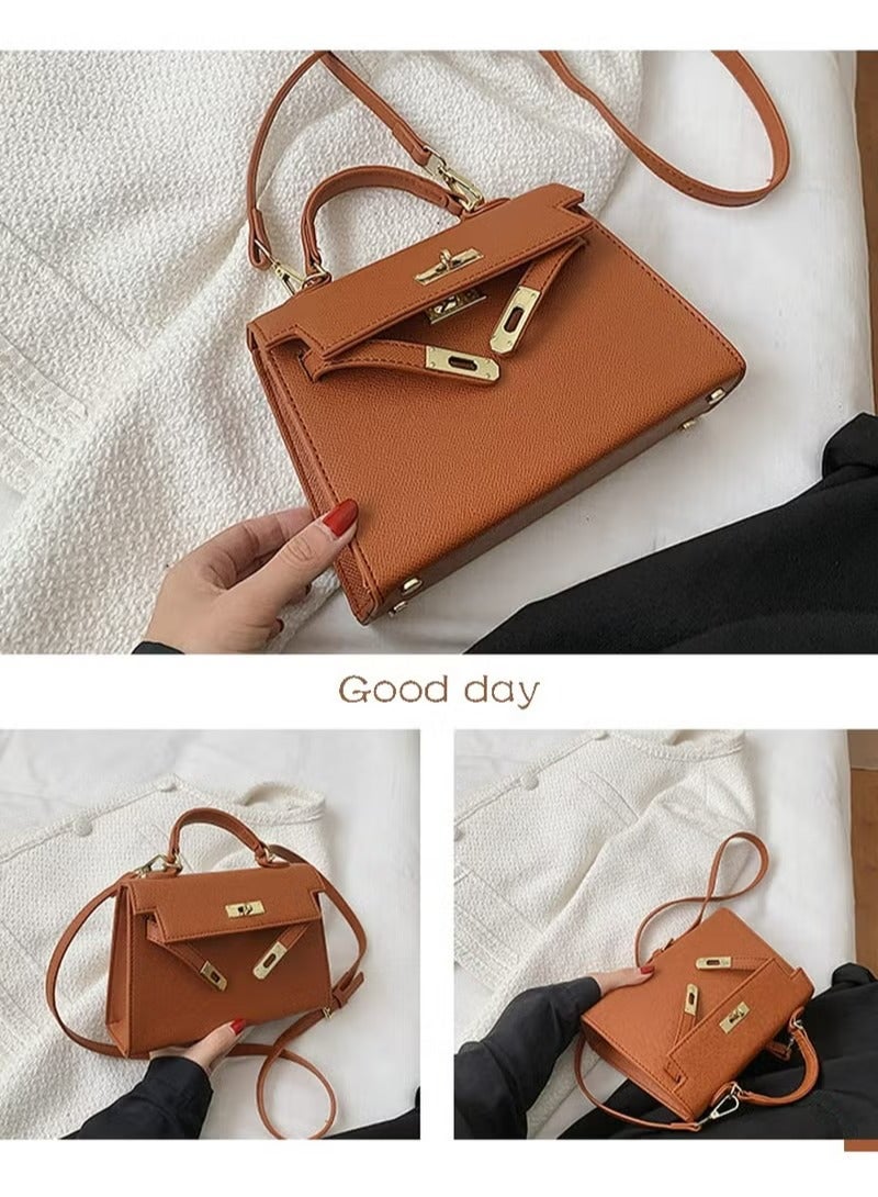 Women's PU Leather Satchel Handbag Crossbody Handbag Shoulder Bag for Women - Image 2