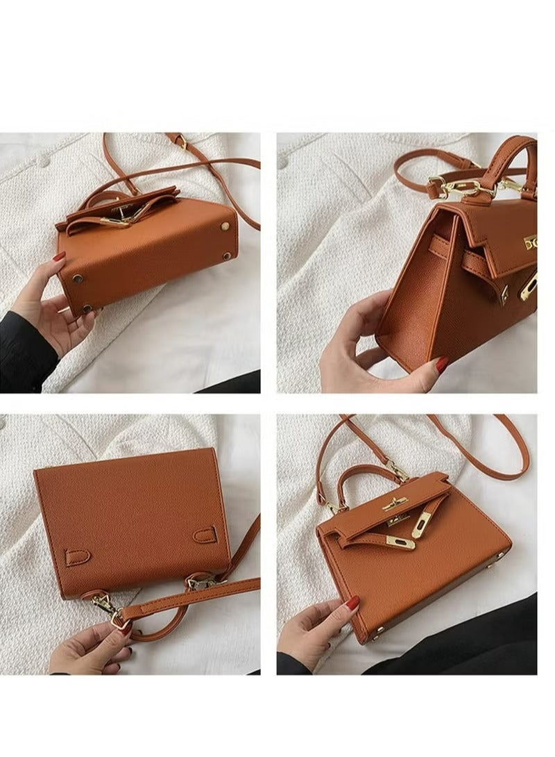 Women's PU Leather Satchel Handbag Crossbody Handbag Shoulder Bag for Women - Image 3