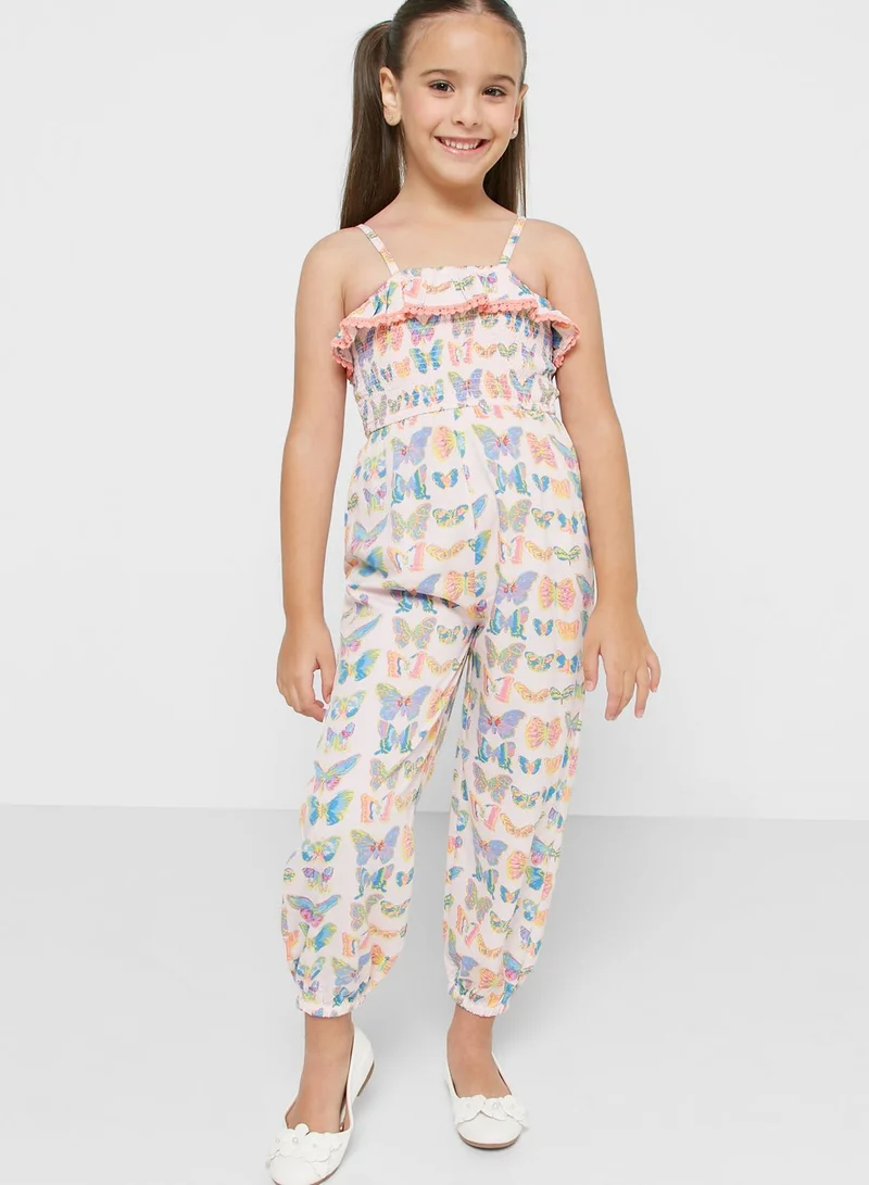 Nautinati Nauti Nati Girls Printed Capri Jumpsuit