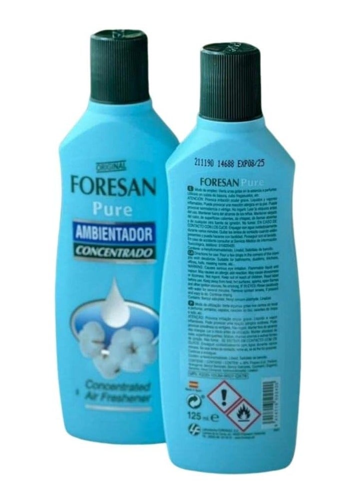 FORESAN Pure Concentrated Air Freshener, Purity Scent, 125 ml for bathrooms and all over the house, 2 pieces - Image 2