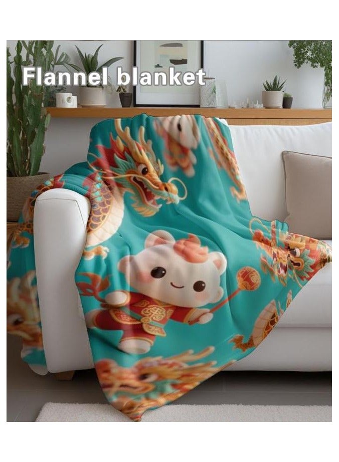 general Flannel thin blanket (warm and comfortable, suitable for sleep, gaming, dust removal and sandproof) 150cm*200cm - 551 - Image 1