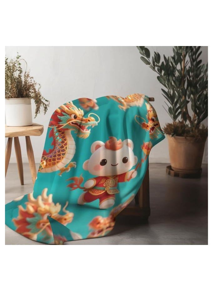 general Flannel thin blanket (warm and comfortable, suitable for sleep, gaming, dust removal and sandproof) 150cm*200cm - 551 - Image 5