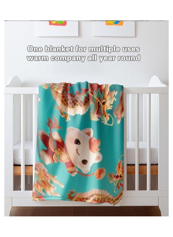 general Flannel thin blanket (warm and comfortable, suitable for sleep, gaming, dust removal and sandproof) 150cm*200cm - 551 - Image 3