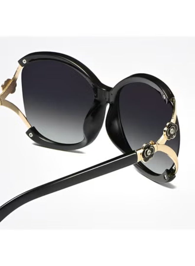 Halamodo Large Frame Circular Shape Sunglasses for Women, Fashionable Sun Glasses to Protect Eyes,Especially for People with Sensitive Eyes - Image 4