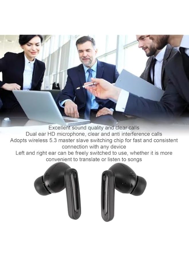 Topleo Language Translator Earbuds, 137 Languages Simultaneous Interpretation Translation Device, Noise Cancelling Real Time Translator Earphones for Travel Business Learning - Image 2