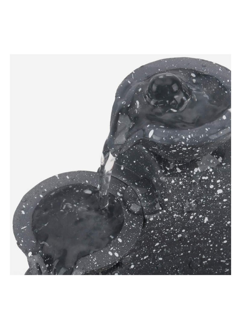 Zikra Tabletop Fountain Creative Small Water Fountain Decor Zen Meditation Fountain Tabletop Water Fountain for Office Desk - Image 4
