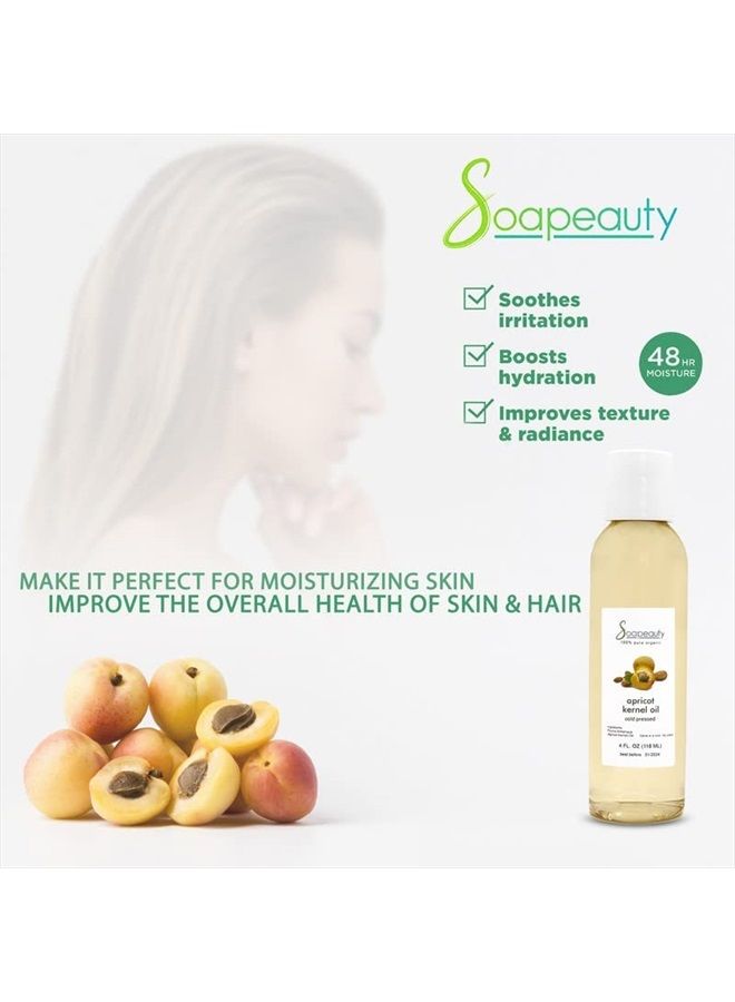 Soapeauty APRICOT KERNEL OIL Cold Pressed 100% Pure Natural Apricot Oil for Skin, Face, Hair Carrier for Essential Oils, Massage | 32 OZ - Image 5