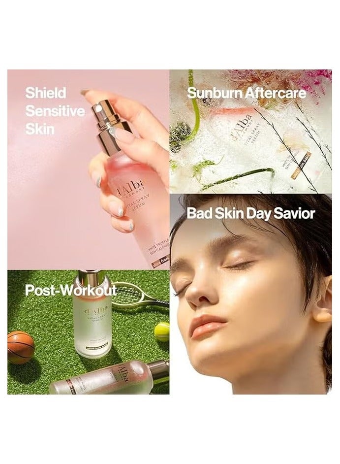 دالبا پيدمونت إيطالية بيضاء كروفل حيوية رش مصل, العناية بالبشرة النباتية, تهدئة وترطيب ضباب الوجه للبشرة الحمراء والحساسة, مصل التوهج, خالية من المواد النشطة السطحية, كل في واحد, العناية بالبشرة الكورية - Image 2