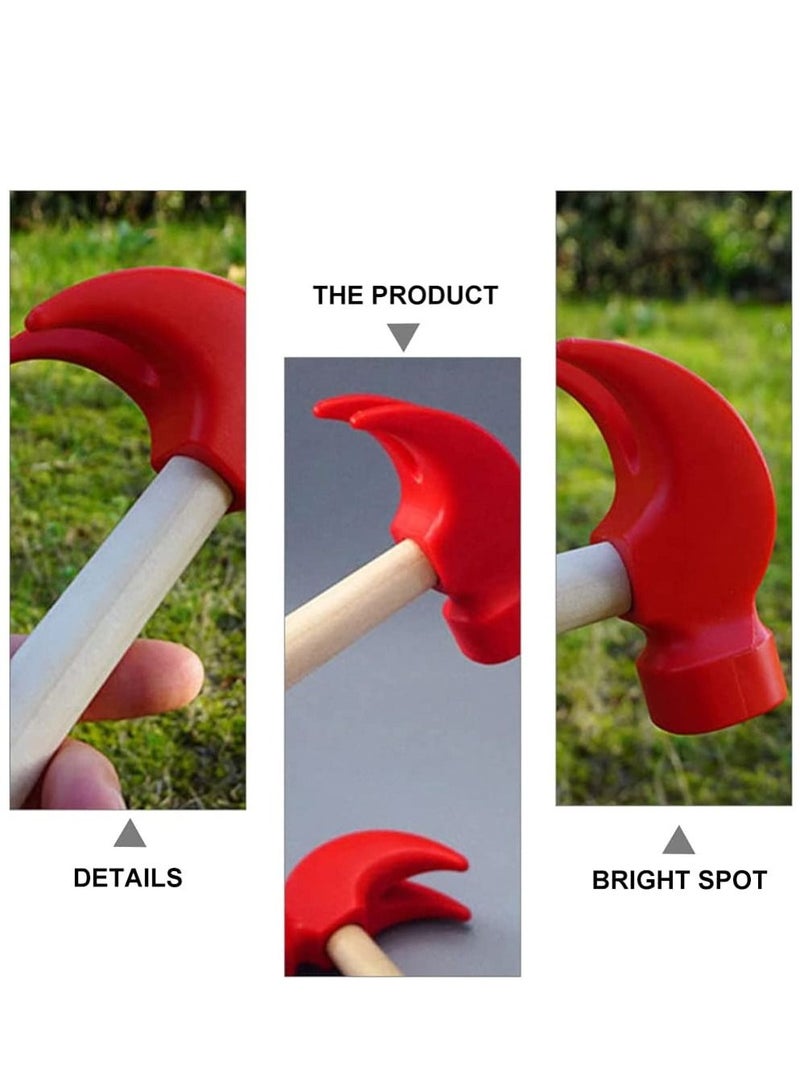 سيوسي ألعاب مطرقة خشبية محاكاة المطارق أدوات الصيانة ألعاب التظاهر اللعب التعليمية للأطفال الأطفال 2 قطعة - Image 5