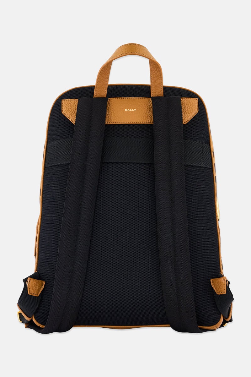 BALLY Men Allover Print Backpack, Brown  - Image 2