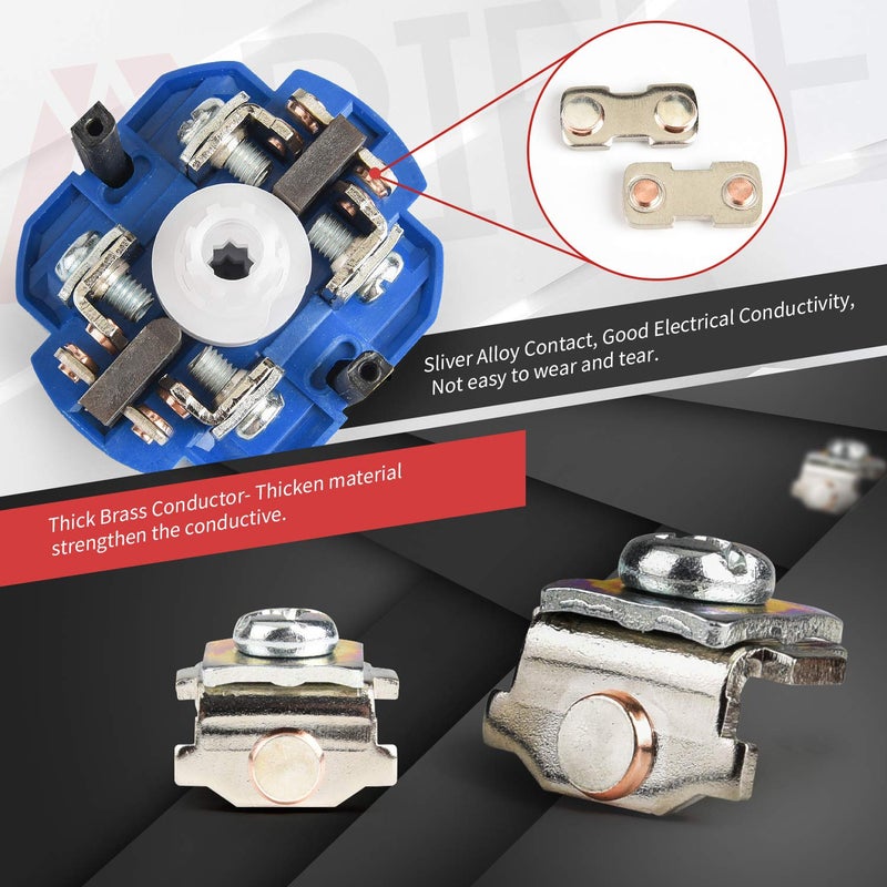 APIELE Changeover Selector Switch 3 Position 440V Universal Rotary Cam Selector (20A 8 Terminal) - Image 5