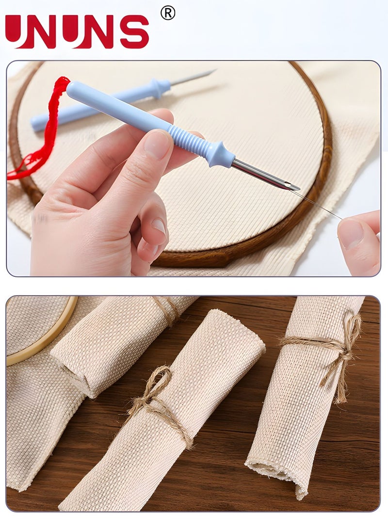 UNUNS Embroidery Starter Kit,Punching Needle Starter Kit With Embroidery Pen,Thread,Scissors,Embroidery For Beginner,Hot Air Balloon,Colourful - Image 5