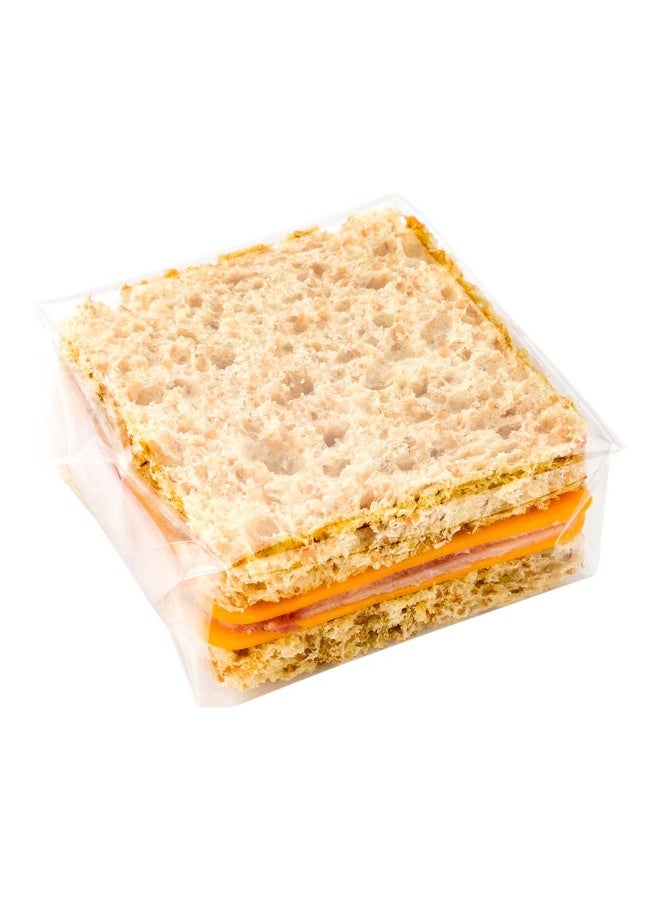 Restaurantware 7 Inch Plastic Food Wraps, 100 Pre-Cut Plastic Food Sheets - High Clarity, Heat Sealable, Clear Plastic Food Wrapping Plastic, Puncture-Resistant, For Sandwiches Or Snacks - Image 2