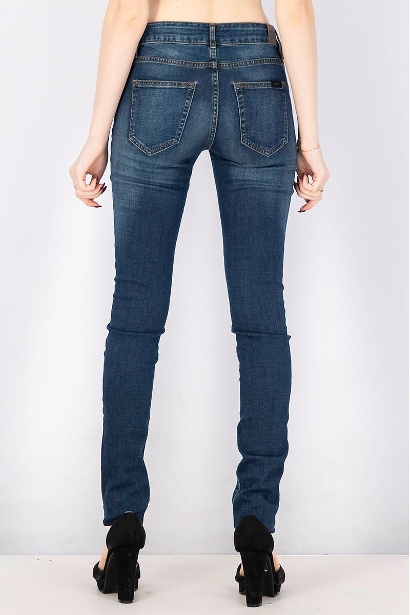 Seven 7 Women Regular Fit High Waist Stretchable Denim Jeans, Blue - Image 3