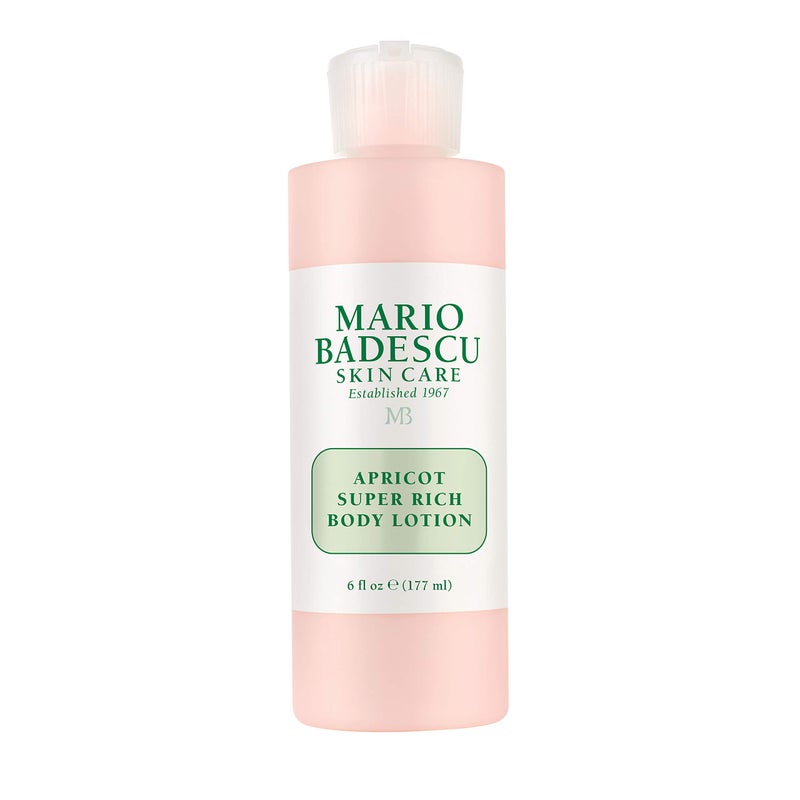 Mario Badescu Apricot Super Rich Body Lotion Enriched with Vitamins A and E - Delicately Scented Lotion with Nourishing, Skin-Softening Formula - Ideal for All Skin Types, 6 Fl Oz - Image 1