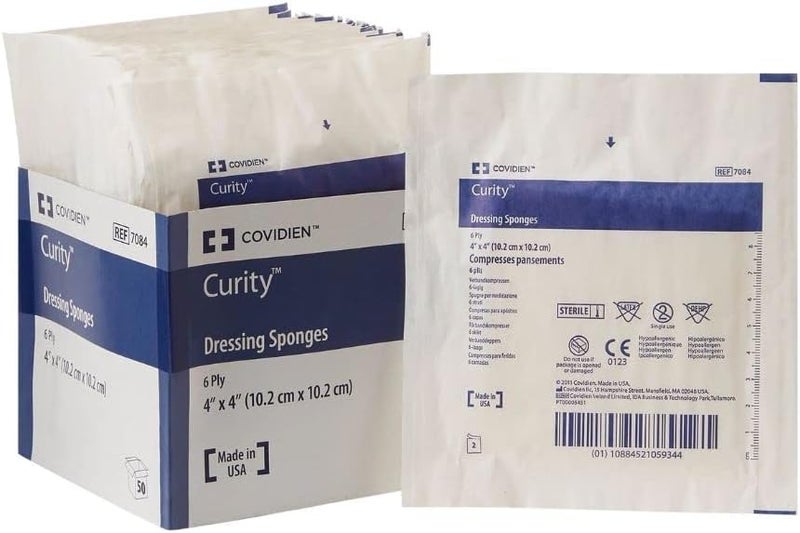 Curity Gauze Sponges 4 x 4 Inch Case of 600 - Image 3